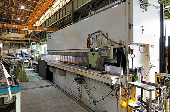 機械開先加工機